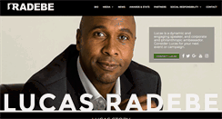 Desktop Screenshot of lucasradebe.com